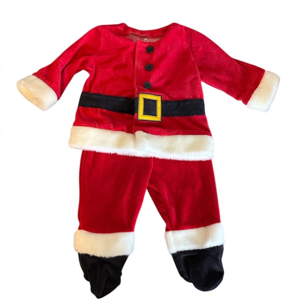 Small Wonders Festive Santa Costume - Red, Black, and White